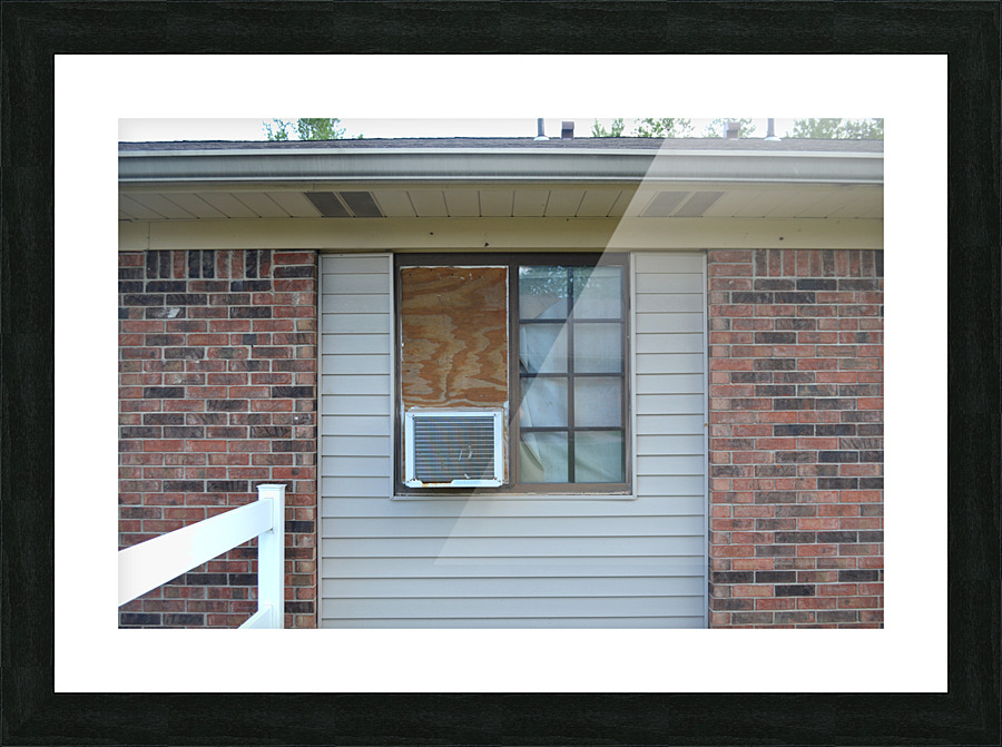 Apartment Window Building Picture Frame print