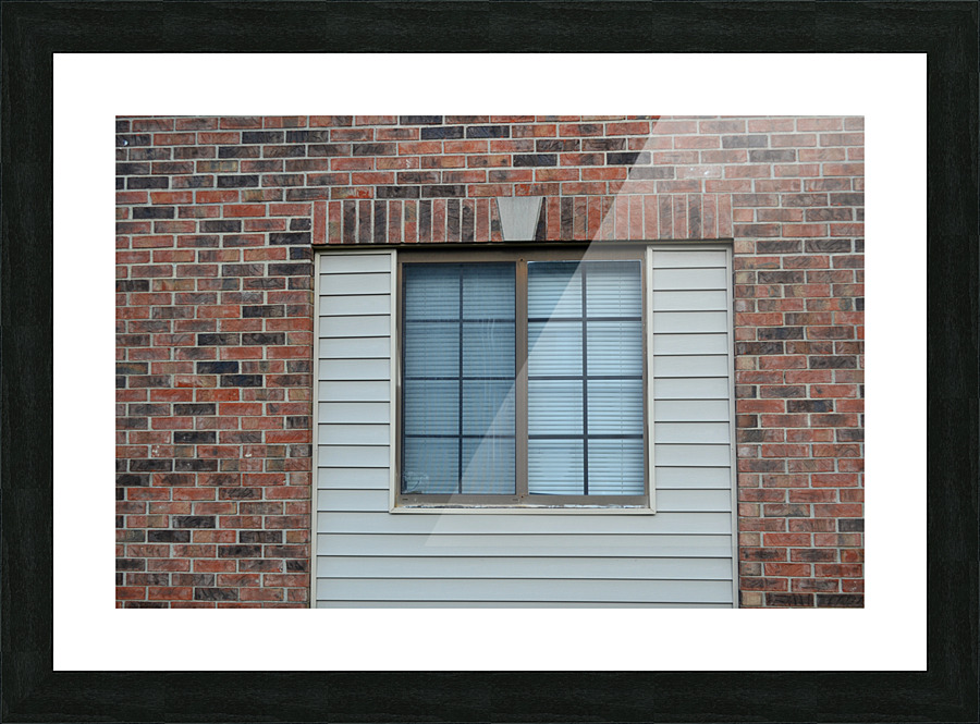 Apartment Window Building Picture Frame print