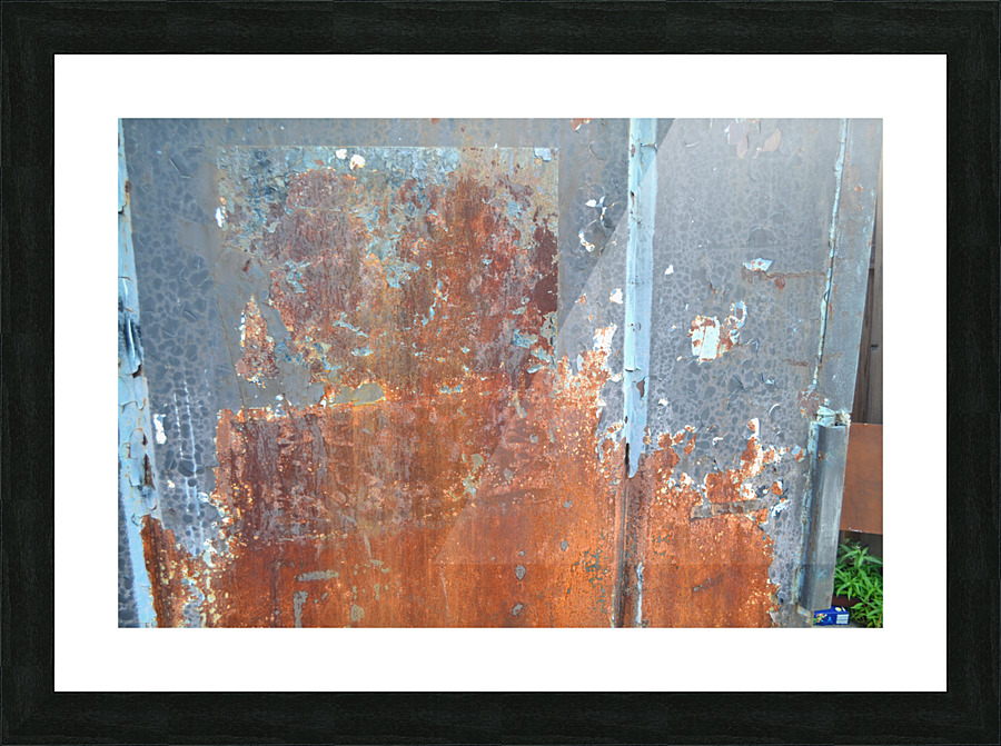 Metallic Garbage Bin Picture Frame print