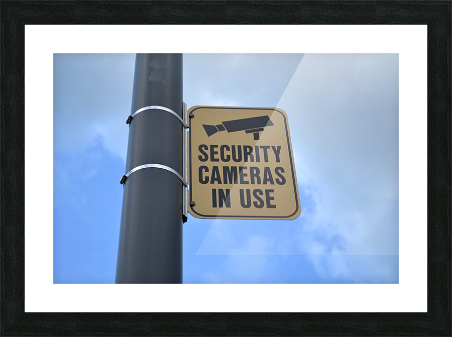 Security Cameras in Use Picture Frame print