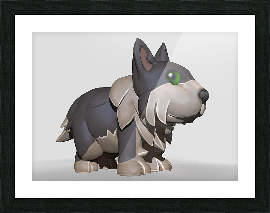 GreyDog Picture Frame print