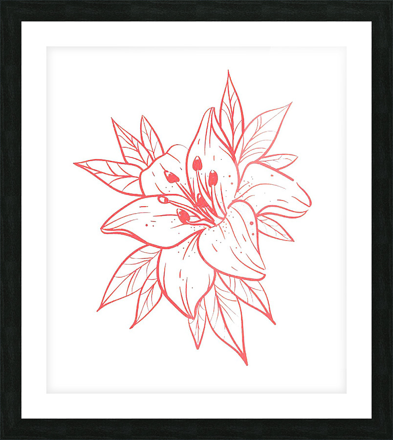 flower Picture Frame print