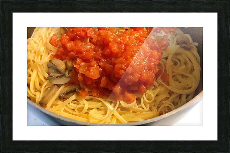 Spaghetti Picture Frame print