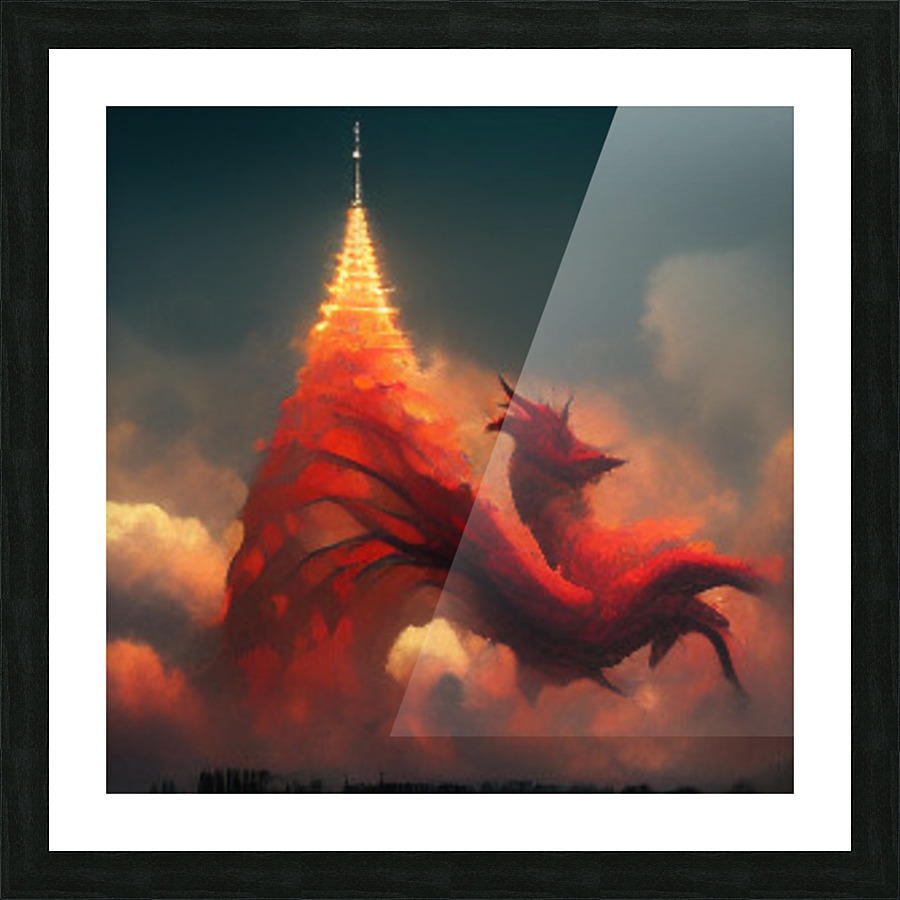 dragon2 Picture Frame print