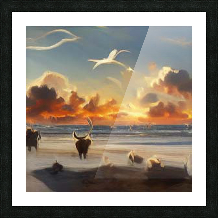 bull3 Picture Frame print