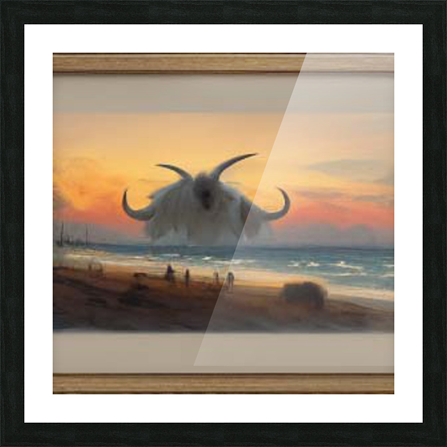 bull Picture Frame print