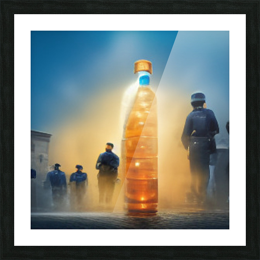 bottle4 Picture Frame print