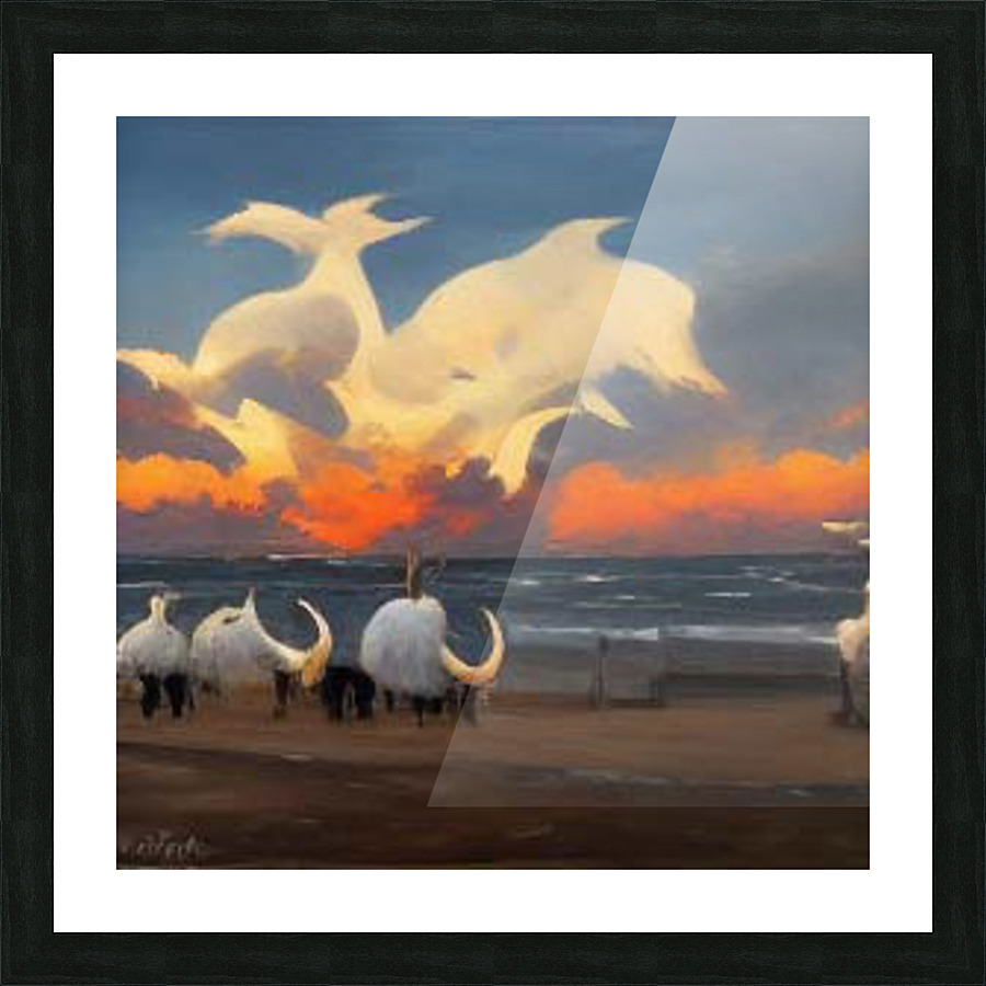 bull4 Picture Frame print