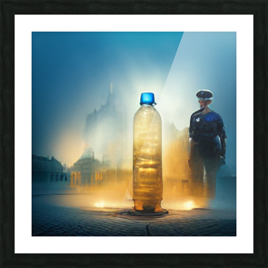 bottle3 Picture Frame print