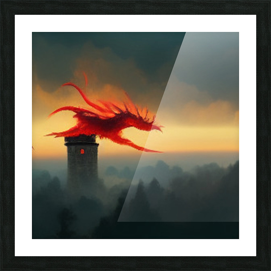 dragon Picture Frame print