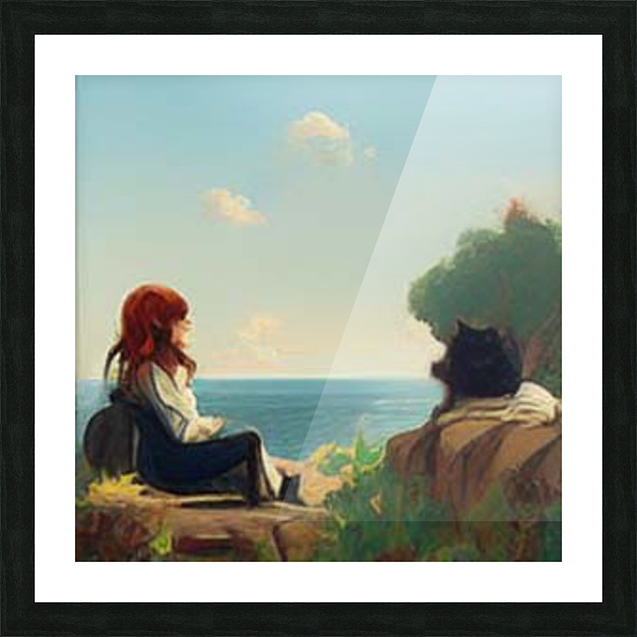 red Picture Frame print