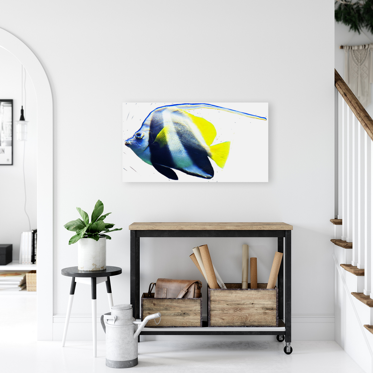 WhiteBlackFishStripe Reproduction