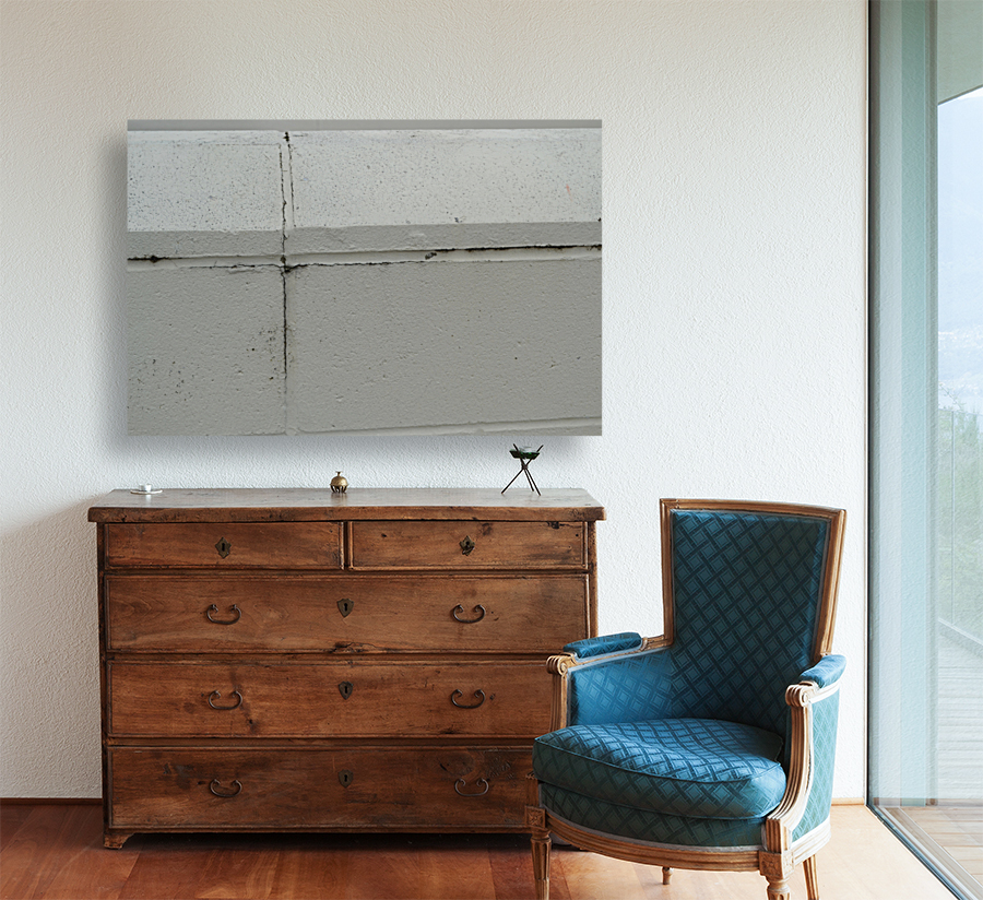 Cement White Wall Reproduction