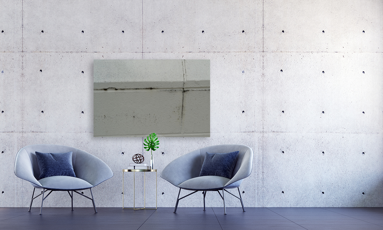 Cement White Wall Reproduction