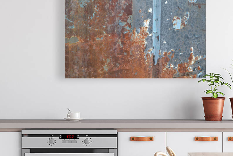 Metallic Garbage Rusty Bin by Kelly Marie Johnson