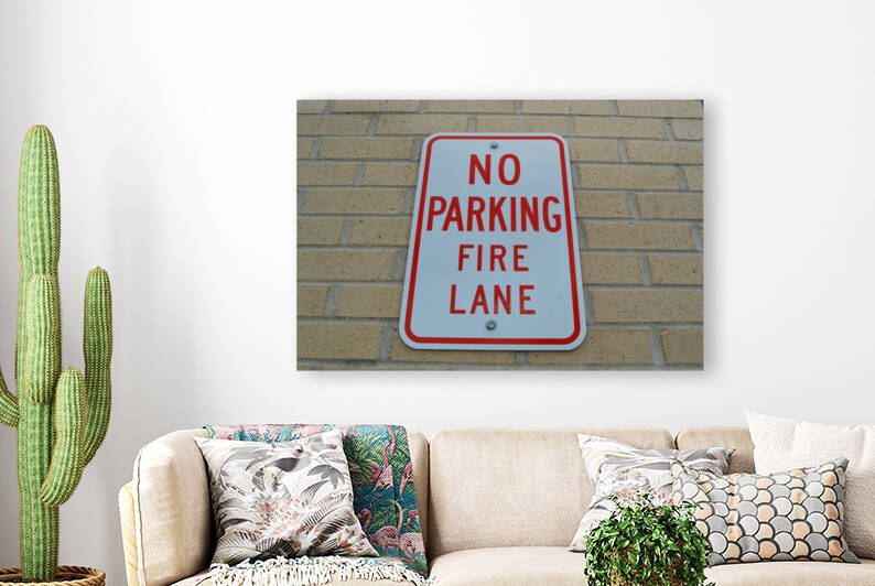 No Parking Fire Lane by Kelly Marie Johnson