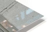 Cement White Wall HD Metal print