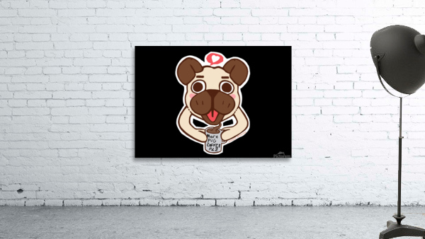 More Pug Coffee Please Wall Preview