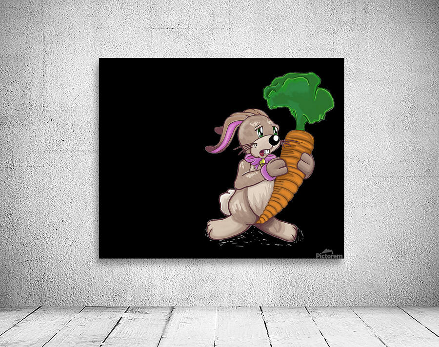 RabbitwithCarrot Wall Preview