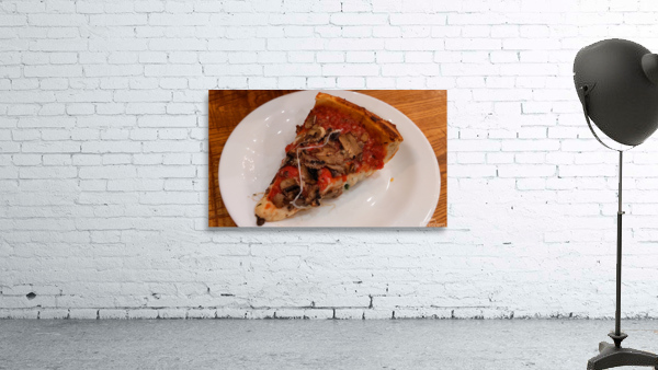Pizza on Plate Wall Preview