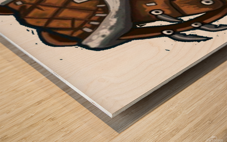 Brown Bag Wood print