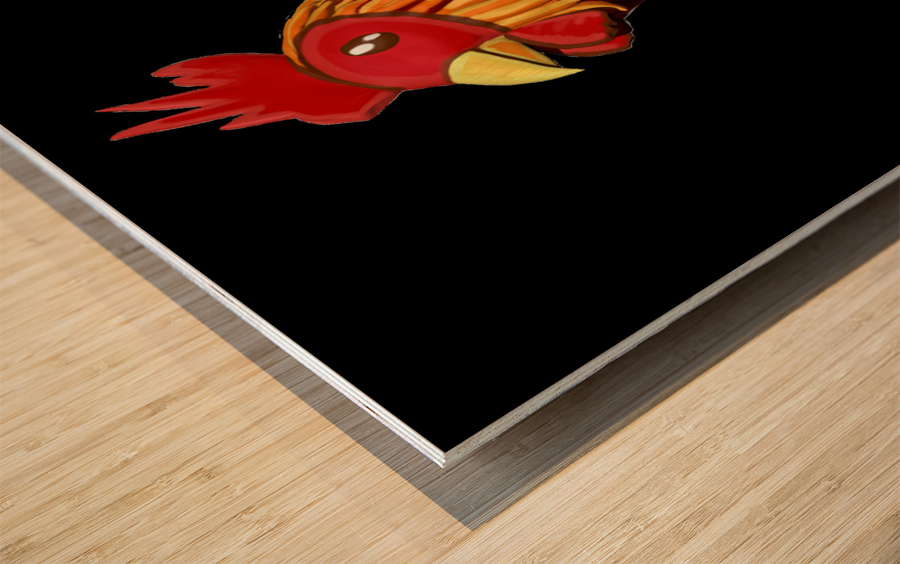 kelly johnson rooster3 Wood print
