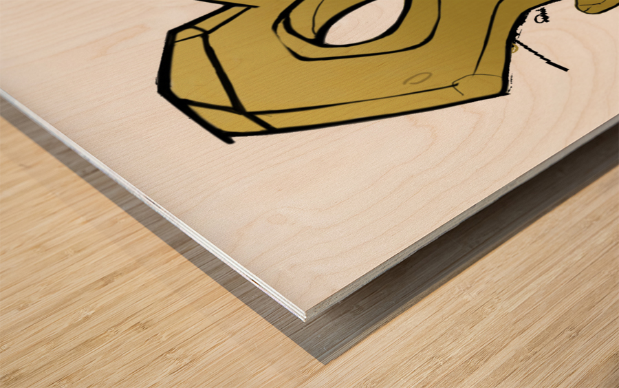 Rock4 Wood print