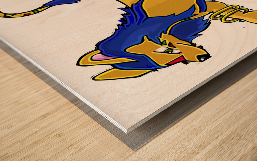 Roararing Wood print