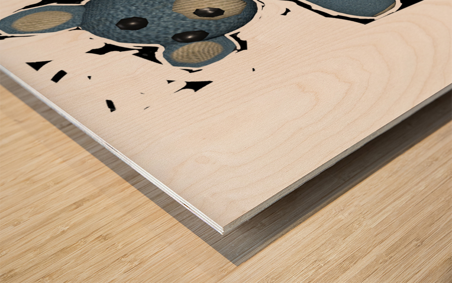 Bear Object Wood print