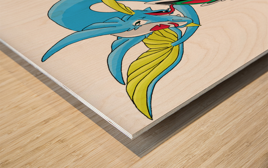 Dragigas Wood print