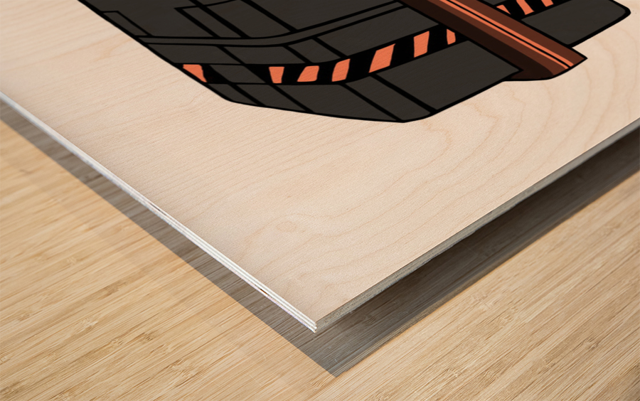 Crate Wood print