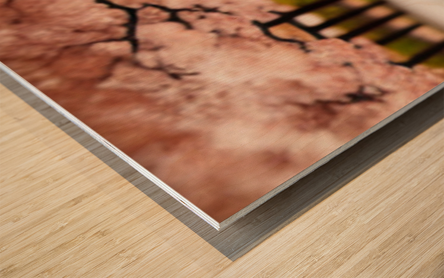pinktree Wood print