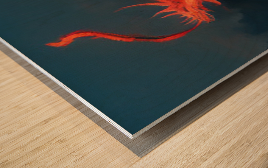 dragon4 Wood print