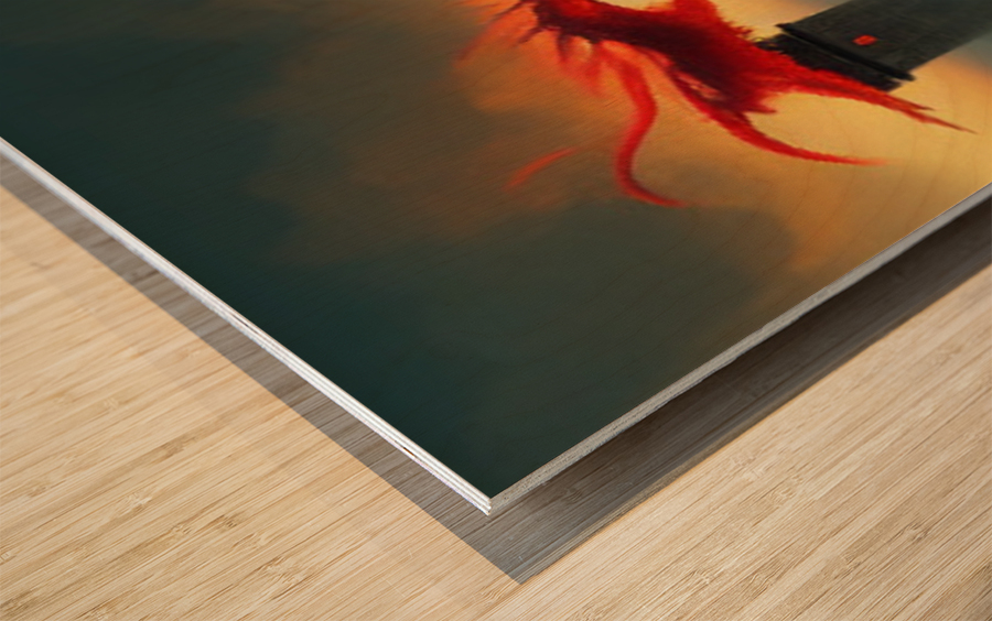 dragon Wood print
