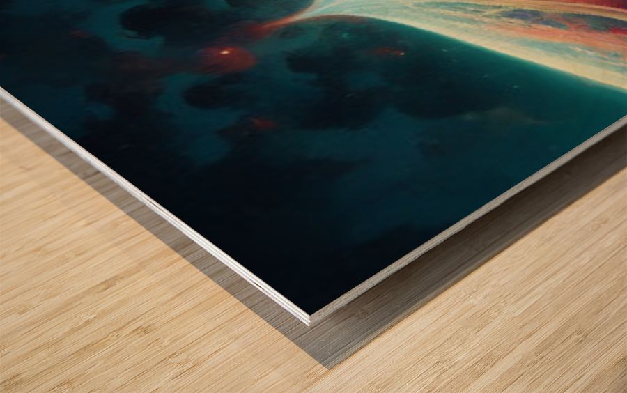 space3 Wood print