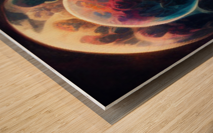 space2 Wood print