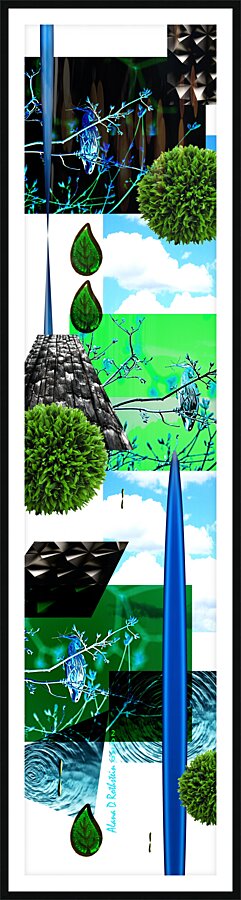 Heron Picture Frame print