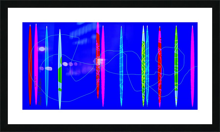 HorizonBlue Picture Frame print