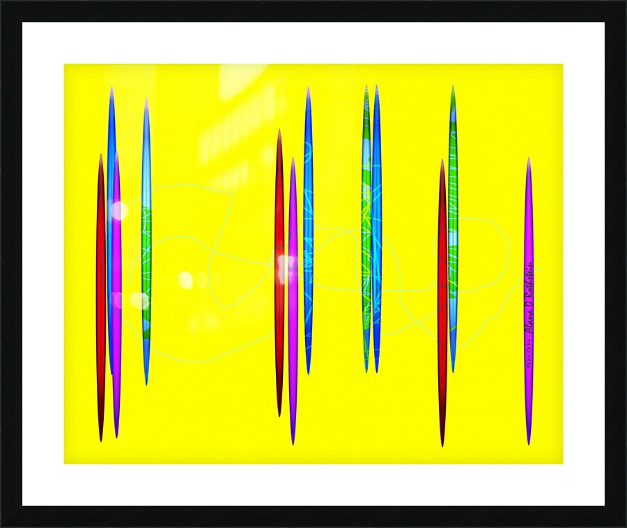 HorizonYellow Picture Frame print