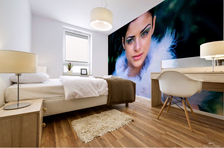 Barcelona Boa Mural print