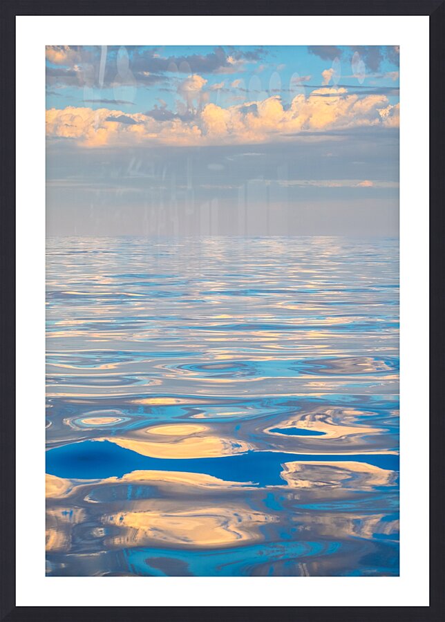 Mid Atlantic Cloud Reflections Picture Frame print