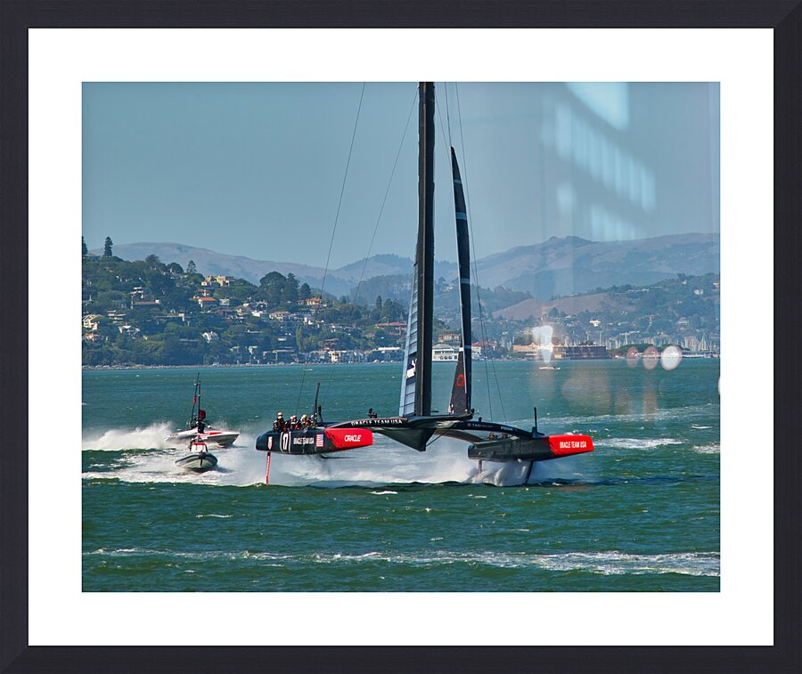 Americas Cup USA vs New Zealand 03 Picture Frame print