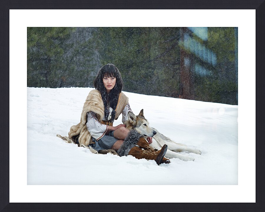 Wolf Woman Picture Frame print