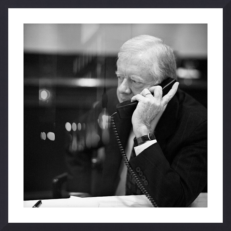 Jimmy Carter Picture Frame print
