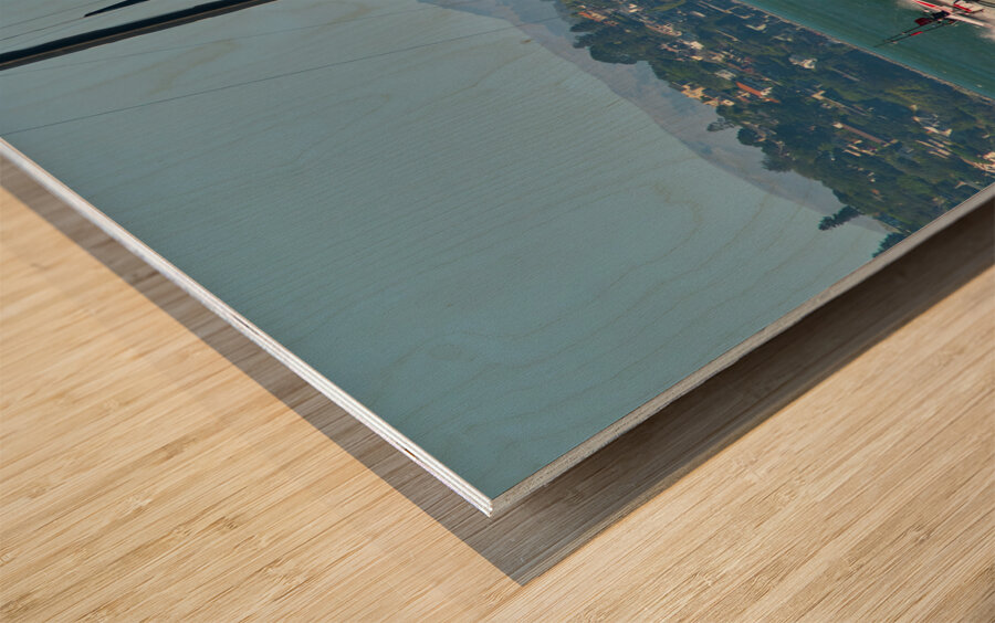 Americas Cup USA vs New Zealand 03 Wood print