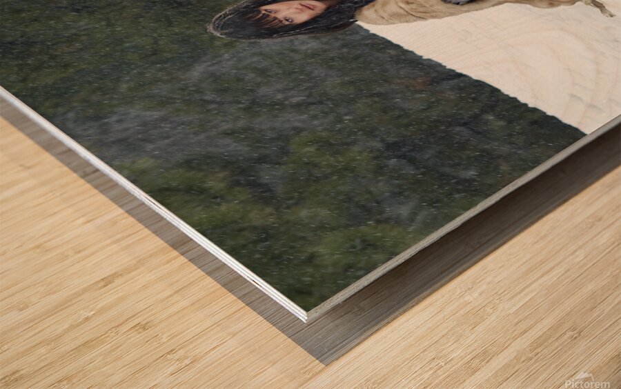 Wolf Woman Wood print