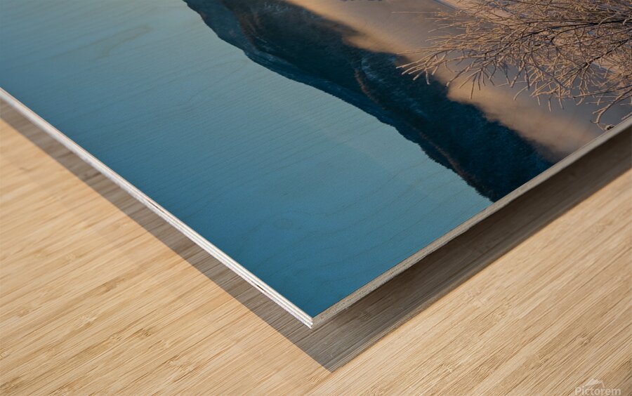 Norway Fresh Snow Wood print