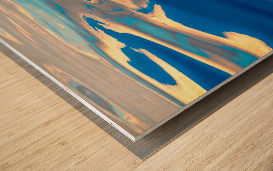 Mid Atlantic Ocean Reflections Wood print