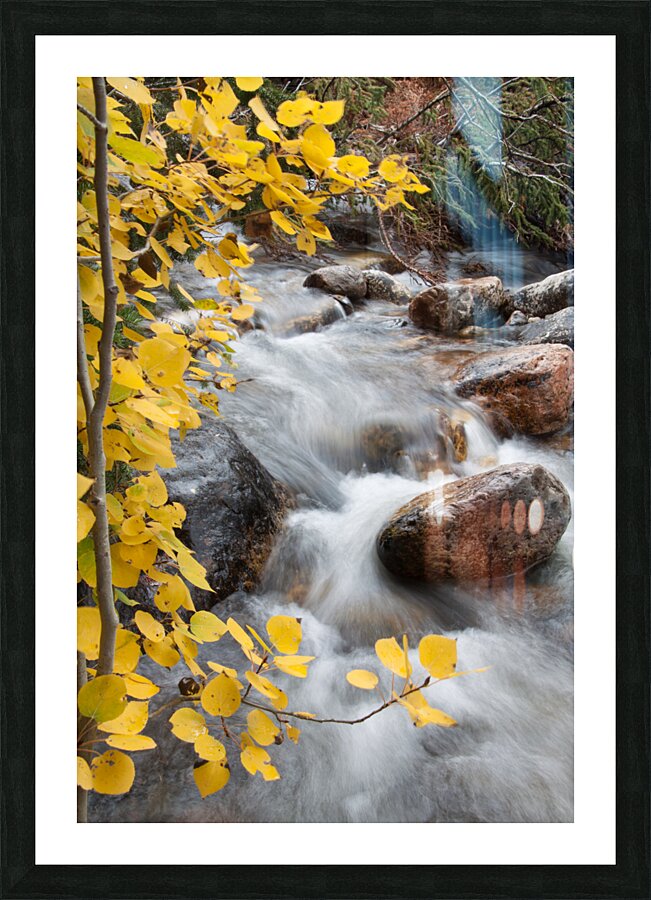 Snowy Ranch Flow Picture Frame print