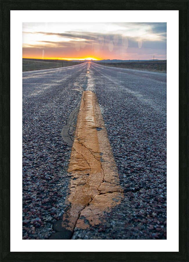Sunset Drive Picture Frame print